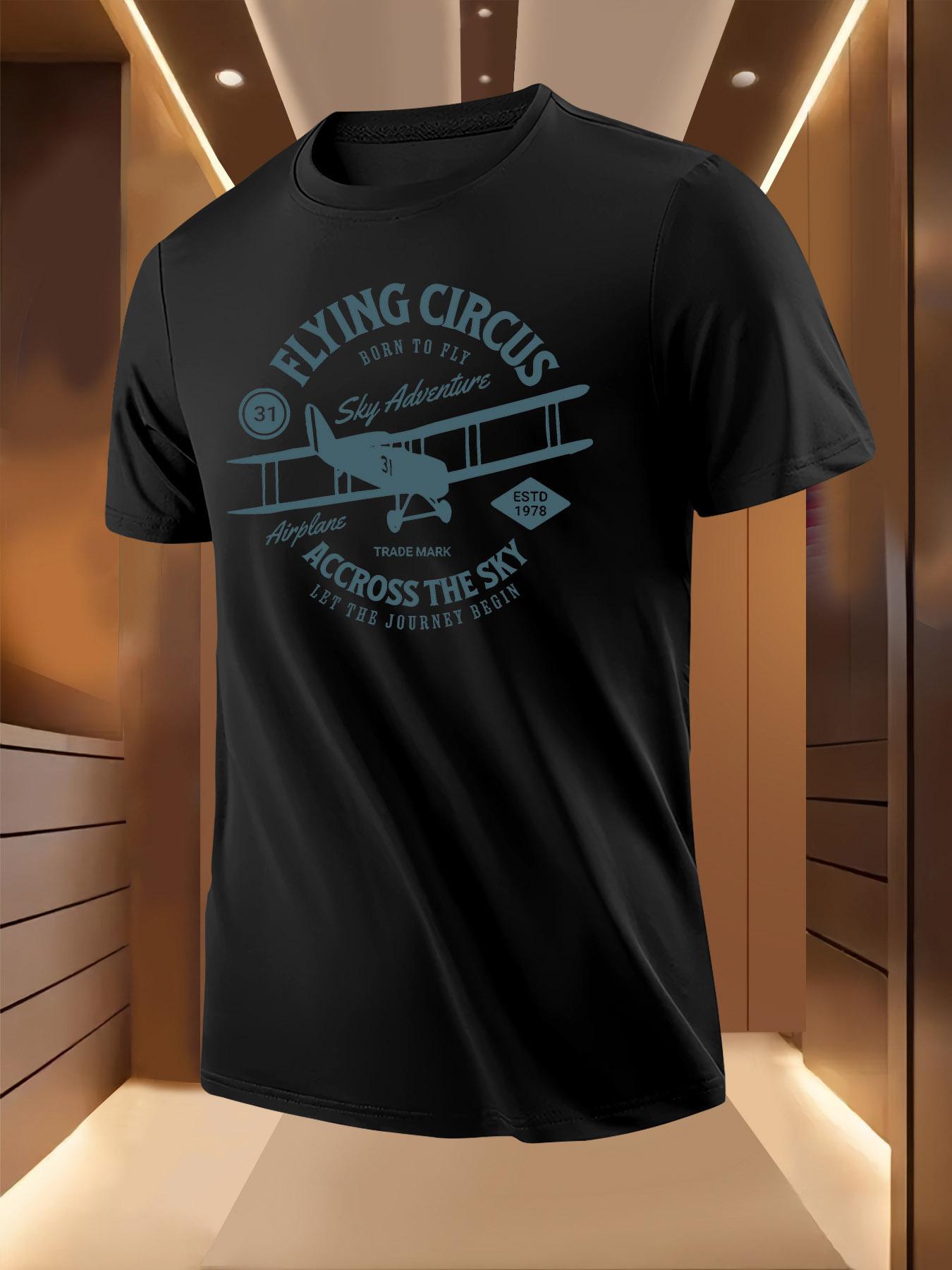 Aviation Adventure Tshirt - Lightweight Breathable Polyes... XL