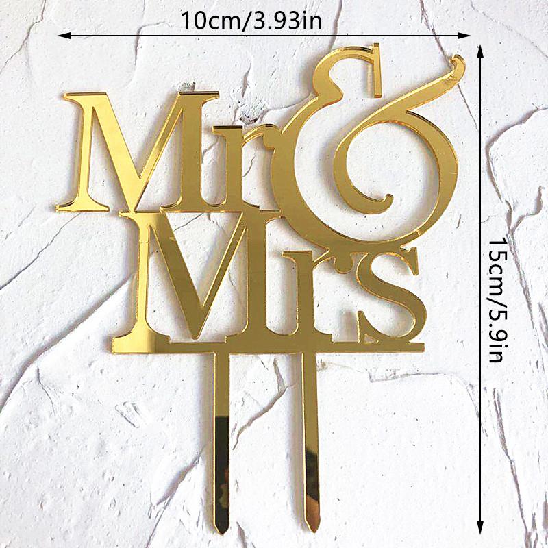 1 ks Pár Akrylový Zápich na Dort Svatba Svatba Zásnubní Večírek Dezert Dekorace