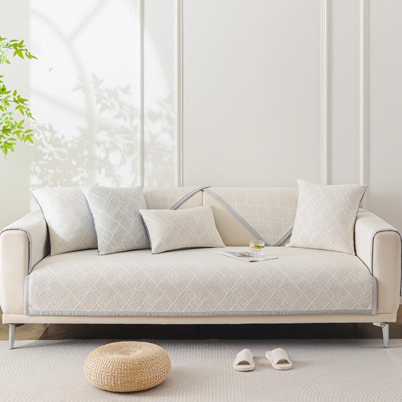 Summer Sofa Cushion Cool Sofa Seat Cushion for Summer High-Grade Straight Sofa Cover Cover Cloth