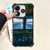 Aviation Aeroplane Pilot Cockpit Plating Phone Case For Xiaomi Poco X5 X6 X7 X8 Pro Max F8 Ultra F7 M8 M7 M5S Redmi 15C 15 14C 1