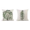 Watercolor Ink Painting Throw Pillow Cover 45X45Cm Minimalist Modern Tropical Plants Cushion Cover For Bed Couch Sofa Jaf094