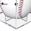 Sleek Acrylic Baseball Display 2Pcs Case Transparent Cube UV Protected Basketball Holder Golf Tennis Billiard Storage Box