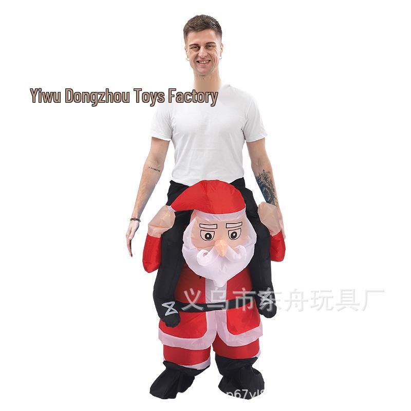 Halloween Santa Claus Snowman Reindeer Inflatable Costume - Christmas Tree Gingerbread Man Outfit