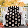 Halloween-Horror-Motiv Bedruckte Decke - Perfekt für Sofa, Bett, Reisen & Outdoor-Nutzung | Maschinenwaschbar, Gemütlich & Langlebig.