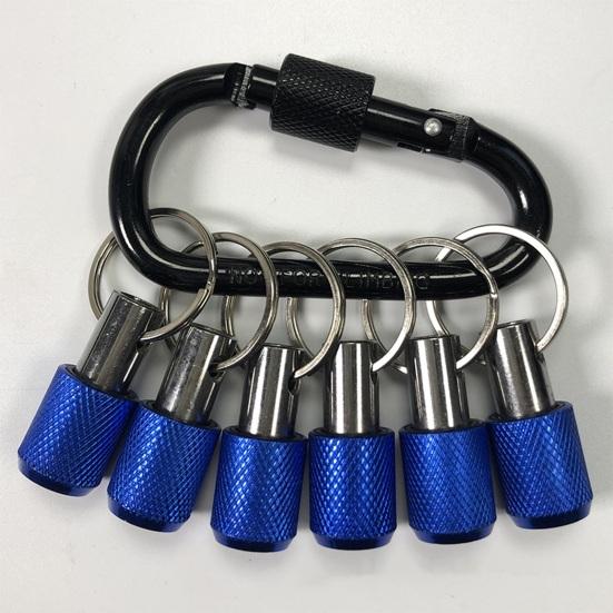 6 Buc/Set Suport Bit 1/4 Inch Breloc Tije Extensie Suport Biți Șurubelniță Hexagonală cu Carabină Schimbare Rapidă Adaptor Soclu Bit Șurub