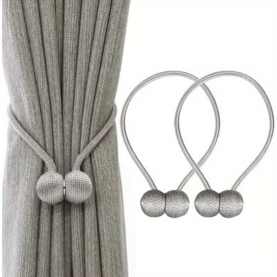 (2-piece Set) Magnetic Curtain Buckle, Simple and Stylish Headphone Magnetic Hook, No Need for Punching or Installation