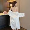 Reine Begierde erste Liebe Brustpolster Träger Nachthemd Damen Sommer Eis Seide Oberfläche sexy rückenfrei Privatzimmer Atmosphäre Pyjama Loungewear
