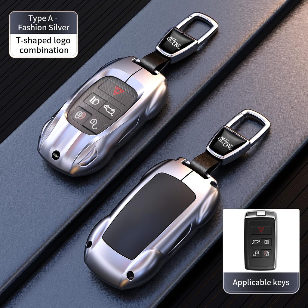 Zinc Alloy Car Key Case Cover for Land Rover Range Rover Discovery 5 Sport Jaguar XEL XE XF XJ F E-PACE 2018 2019 Accessories