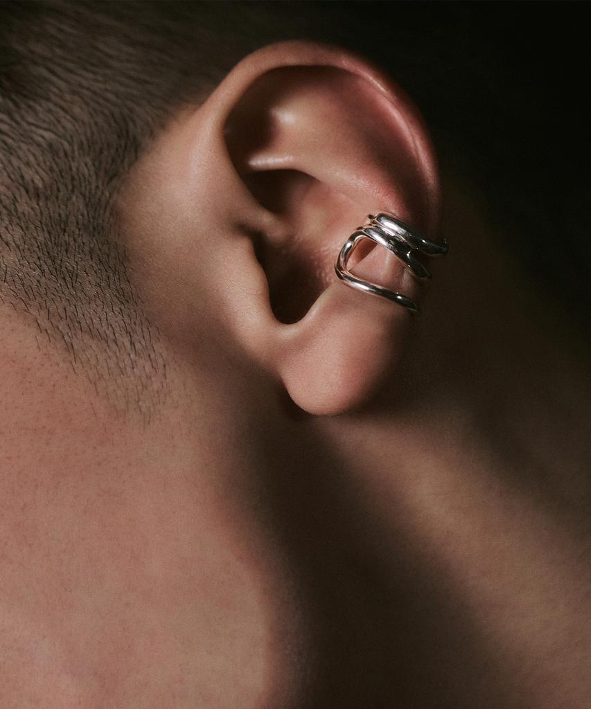 Hustad 244 Stam Earcuff _925 Silver Ear Cuff