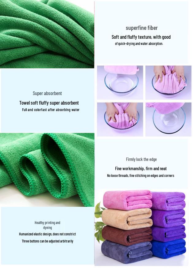 Ultra-Fine Fiber Quick-Dry Bath & Massage Bed Towel - Custom Logo, Thick, No-Shed, High Absorption