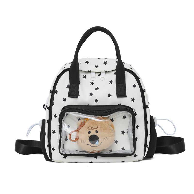 New multi-functional pain bag Japanese girl backpack ins cute transparent bar travel single shoulder crossbody backpack single bag 2650₽