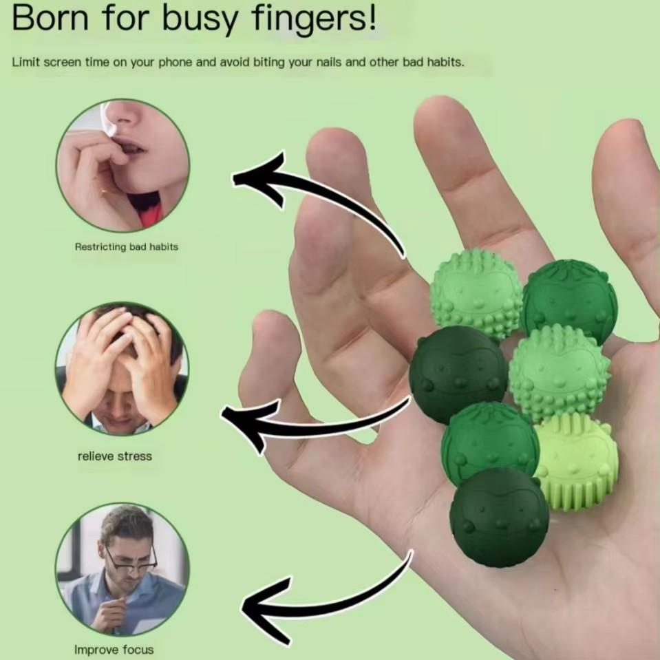 Magnetisches Silikon Stressabbau Spielzeug Finger Fidget Sensorischer Ball Mehrfarbig für Autismus ADHS Angstlinderung Sensorisches Spielzeug Geschenk