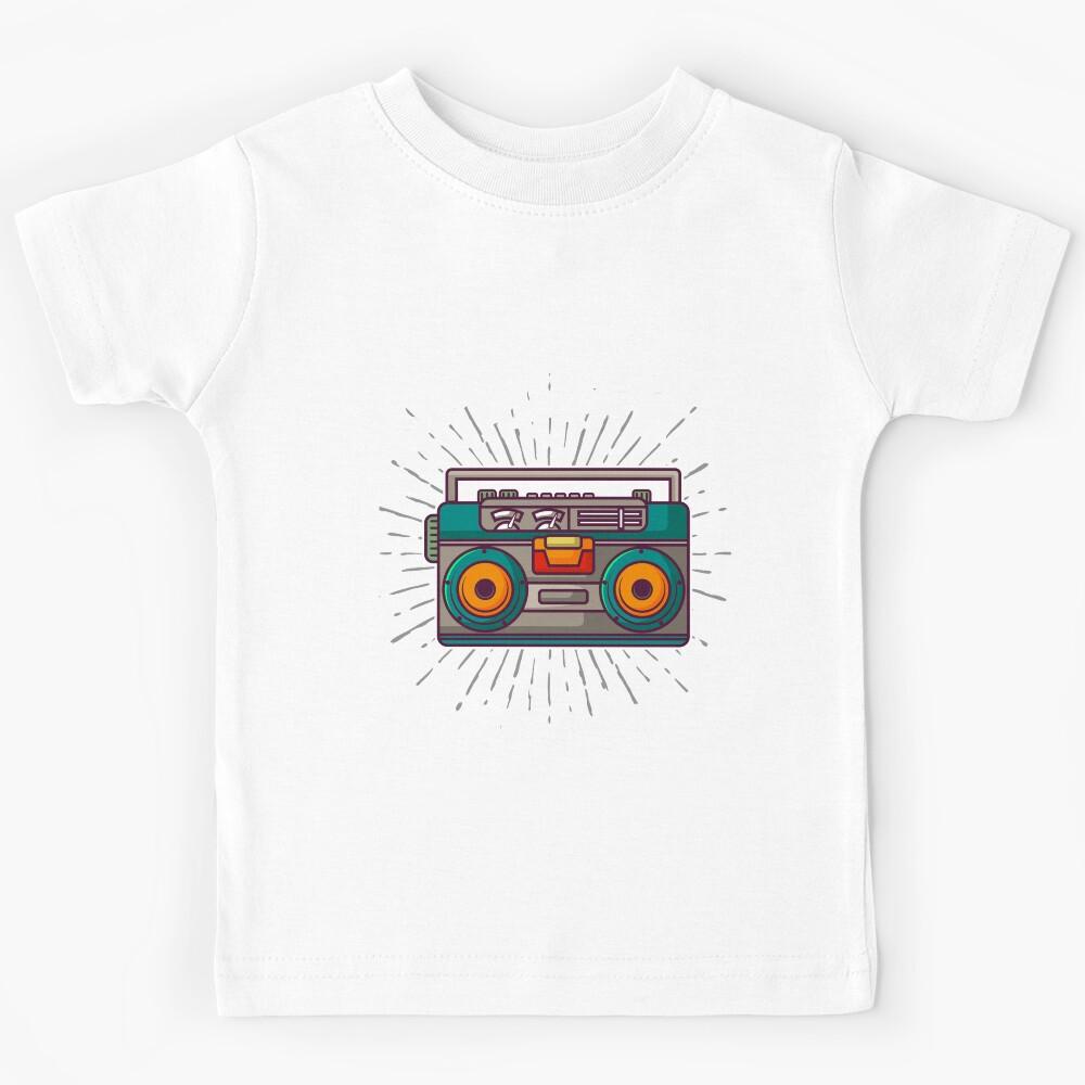 Eighties Music Rocks 80s Boom Box Gift Kids T-Shirt 150