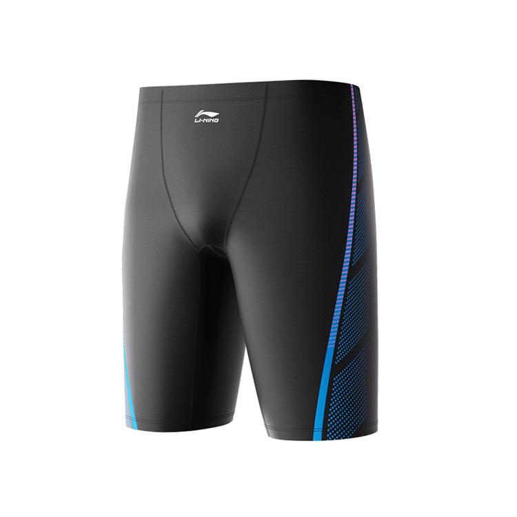 Li Ning Swimming Shorts Men s Black Blue LNKV207-1 XXL