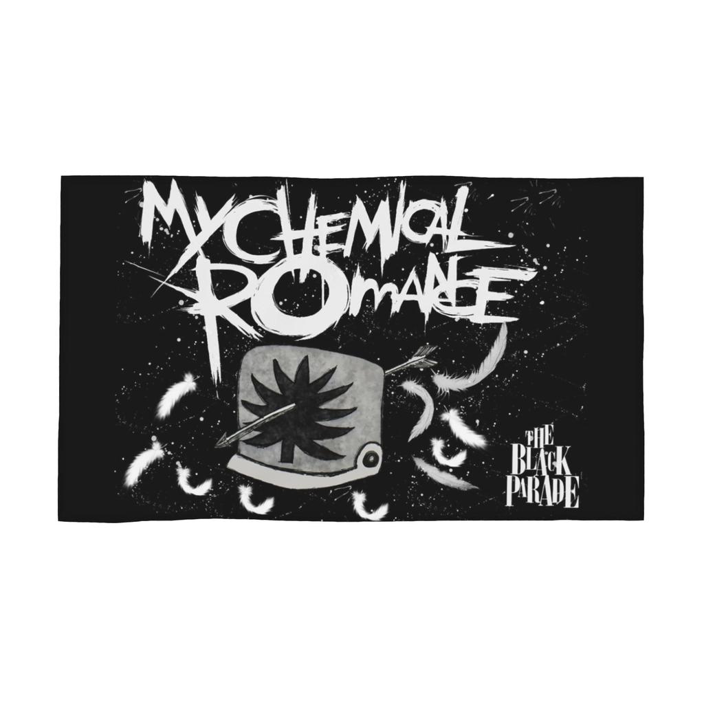 Zespół Mcr Punk Rock My Chemical Romance Miękki Ręcznik do Twarzy Szybkoschnący Ręczniki Bawełniane do Basenu i Łazienki Oddychające