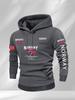 Hanorac cu glugă pentru bărbați cu imprimeu norvegian, modă, toamnă/iarnă, zilnic, în aer liber, vacanță, fitness, casual, larg, cald, îmbrăcăminte sport