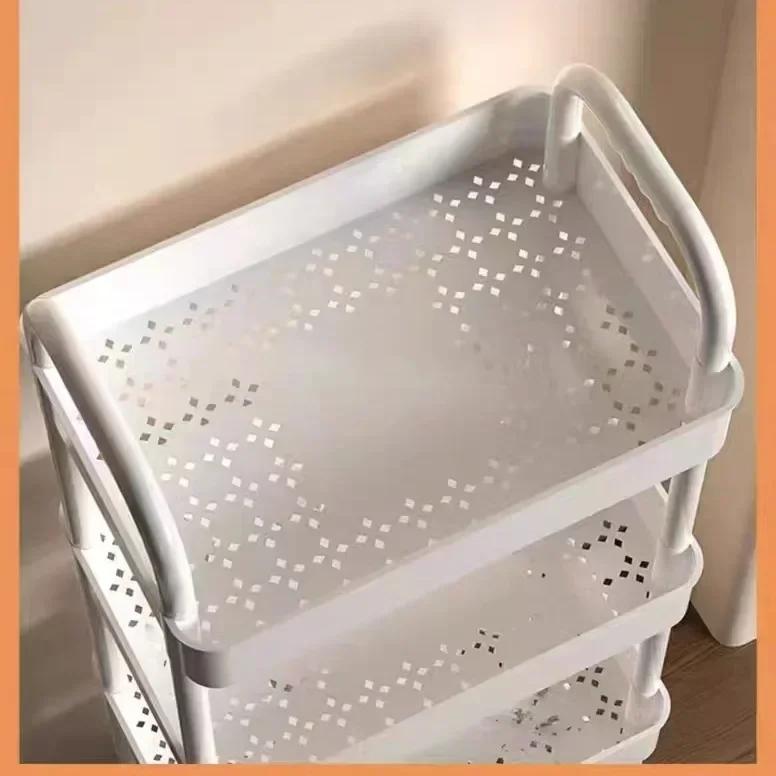 Trolley Rack Küche Boden Schlafzimmer Multi-Layer Baby Snacks Mobile Badezimmer Badezimmer Lagerung Lagerregal
