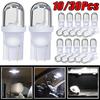 10/30Pcs Car Lights T10 LED Bulbs Car Dome Reading Lights Clearance Light Parking Bulb Wedge Side Bulbs Lamp White LED 12V