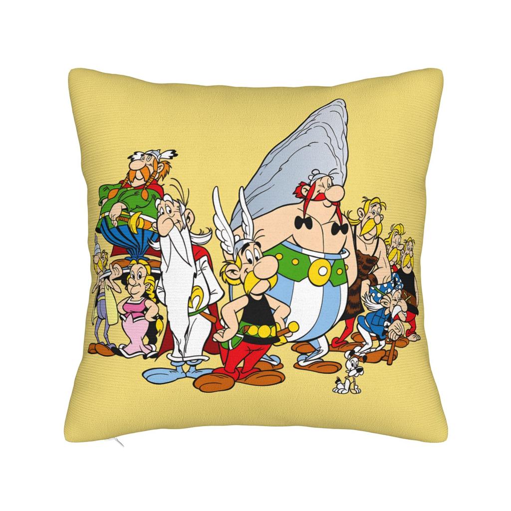Pillow Cover A-Asterix E-Et Obelix Manga Fashion Pillow Case For Living Room Sofa Pillowcases