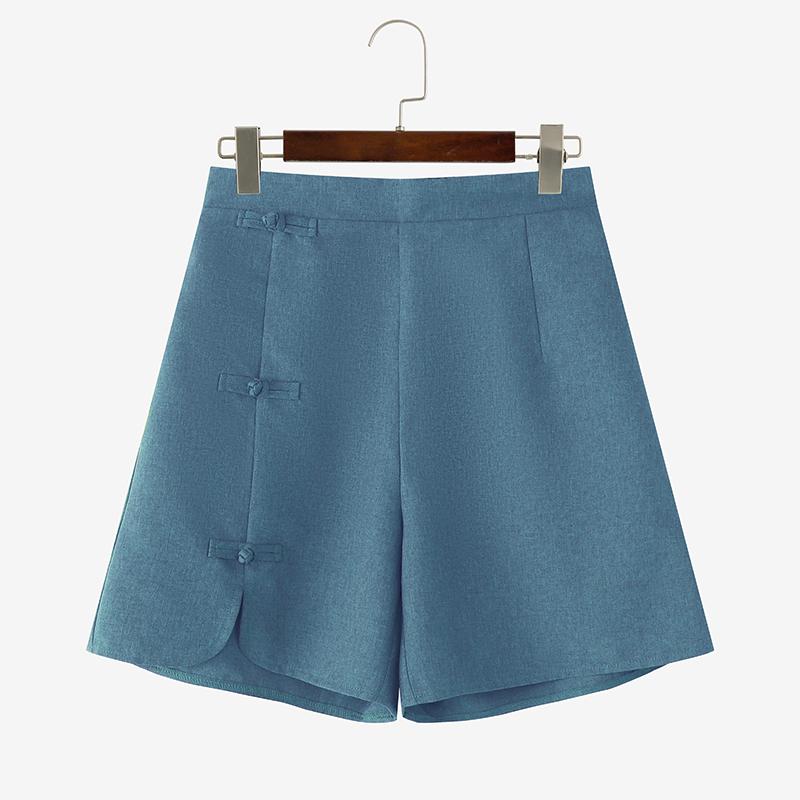 ZANZEA Women Summer Casual Solid Color Loose Short Pants