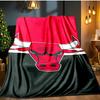 Red Bulls Basketball Blanket Flannel Throw for Sofa, Indoor, Camping, Living Room, Office, Chair, And Bed Soft Birthday Gift