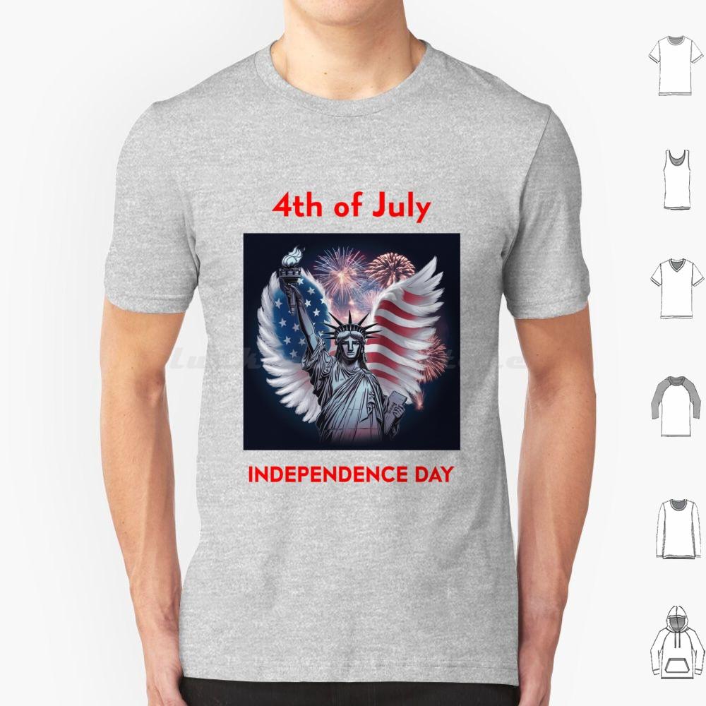 Day 4 July T Shirt Cotton Men Women DIY Print Flag America Day Usa Patriotic American 4th Of July American Flag Patriot Day