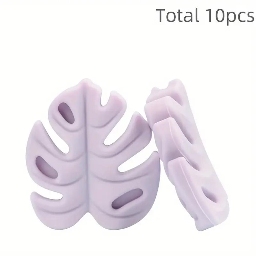 

10/20/30PCS colored silicone leaf beads, used for DIY handicrafts, jewelry making, pen necklaces, bracelets, women s earrings
