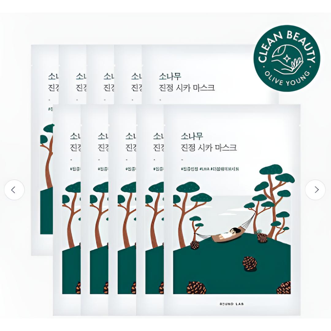 [Round Lab] Pine Calming Cica Mask 10 Sheets