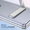 KEYSION Transparent Case for Huawei HONOR Magic Vs3 Hard PC Metal Kickstand Shockproof Phone Cover with Glass Screen Protector