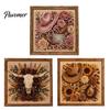Western Wall Art Decor Charm Faux Pearl Kit, DIY Cowboy Hat Painting Creative Hobby for Beginners Rustic Farmhouse Crafting Kit Adults, Home
