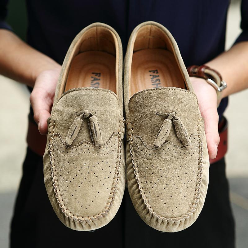 Ležérní boty pánské slip on mokasíny kožené boty pánské Móda 2024