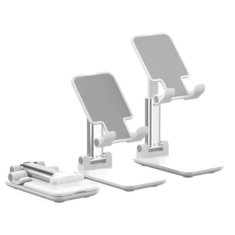 Foldable & Retractable Mobile Phone Stand for Tablets - Perfect for Desktops, Live Classes & More