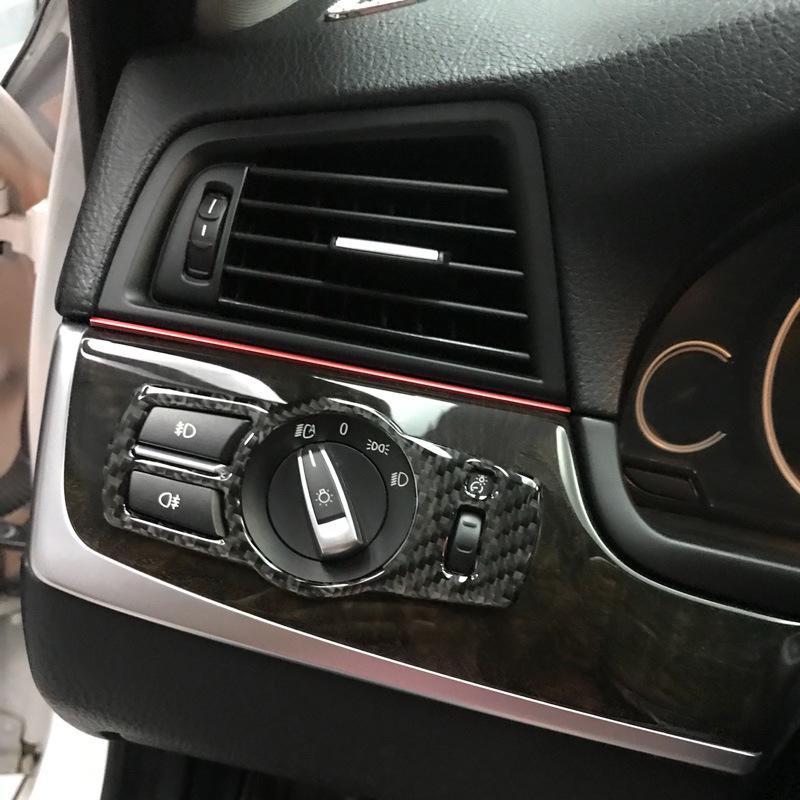 BMW 5 Series F10/F07/F01/F25/F26 Carbon Fiber Headlight Switch Cover