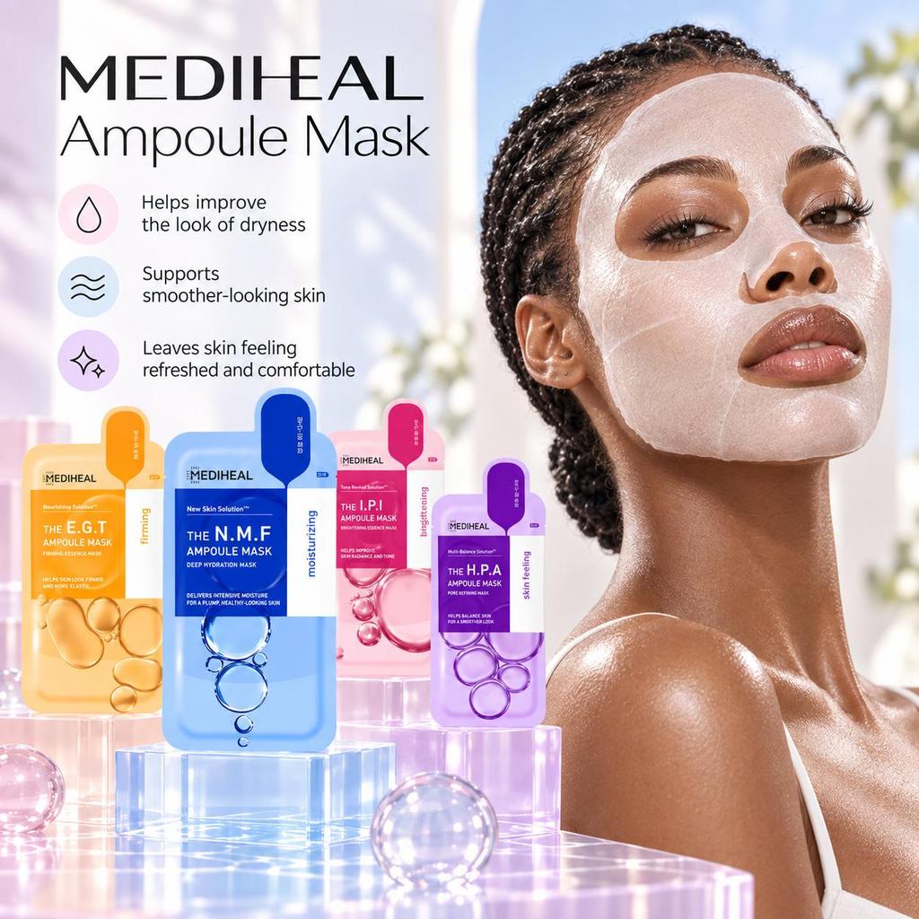 Mediheal The Ampoule Mask Sheets 27ml 5pcs (4 Types) / NMF, IPI, HPA, EGT / Korea Face Mas Pack