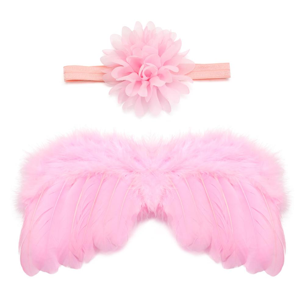 New Kids Dress Girls Headwear Baby Clothing Angel Wing Baby Photo Props Costumes For Infants Newborn Photography Accessories