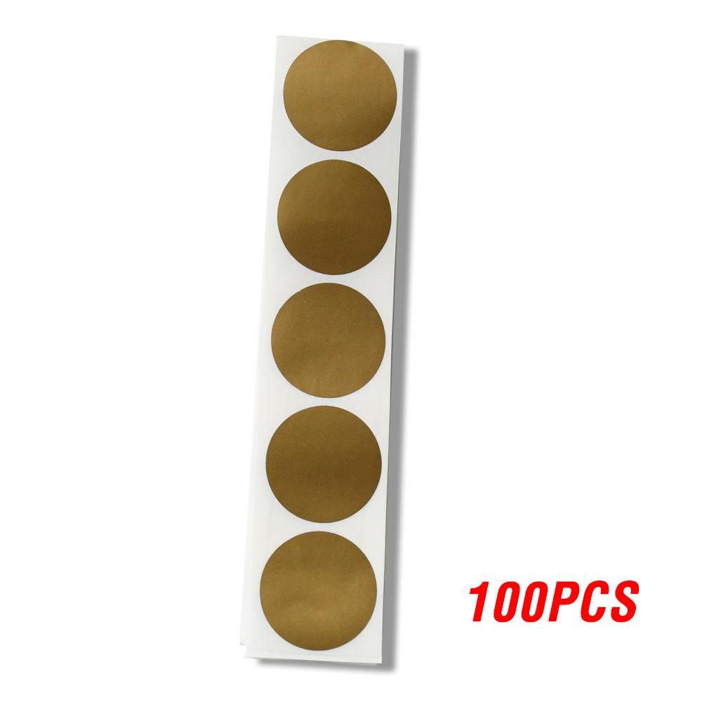50-300Pcs/Roll Golden Scratch Off Stickers Round Shape Labels Sticker DIY Handmade For Game Scratch Sticker Labels Stationery