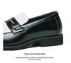 Men's European & American Large Size Color Block Slip-On White Leather Loafers, Korean Style Casual Shoes