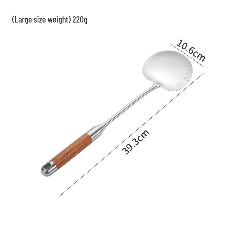 

Premium 316 Stainless Steel Slotted Spatula with Pear Wood Handle