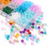 6/8Mm Glass Beads Jelly Paint Imitation Jade Round Beads Loose Beads Glazed Beads Handmade Diy Bracelet Necklace Jewelry