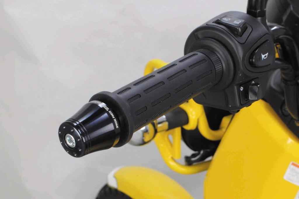 Special Parts Takegawa Accessory Bar Ends, Aluminum, Black, Universal Fit (Monkey 125, Grom, Super Cub, Cross Cub, PCX, etc.) 06-01-0175