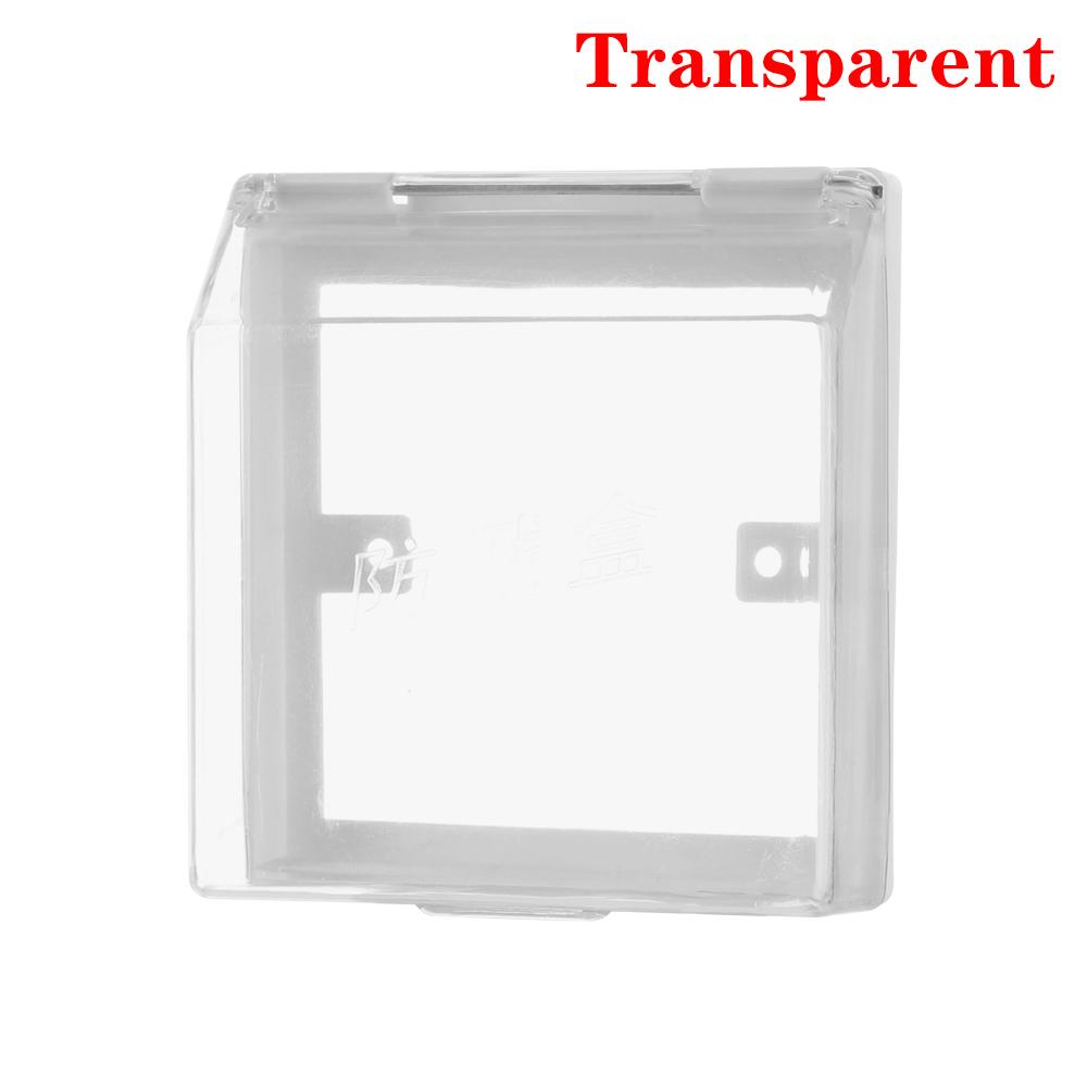 Transparent 86 Type Switch protective Cover Switch Splash Box Power Outlet Box Socket Waterproof Box For Kitchen Toilet Bathroom