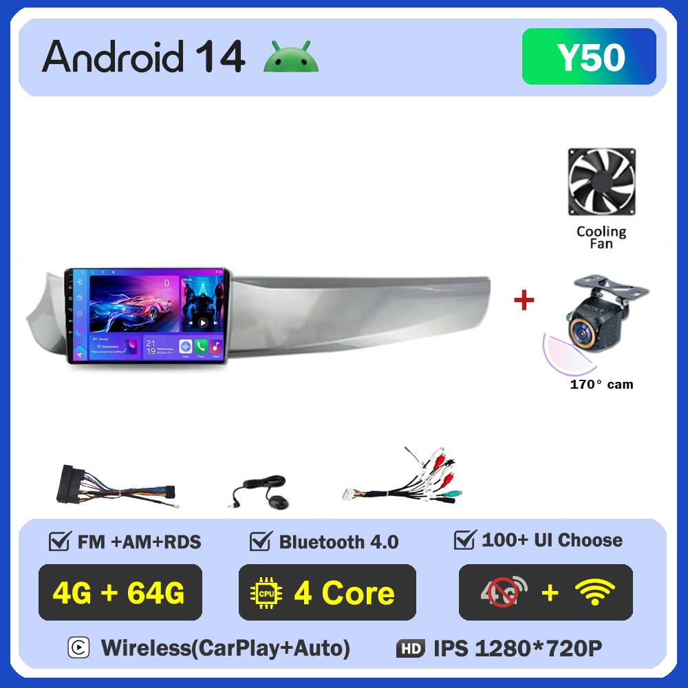 Android 14 For ALFA ROMEO GIULIETTA 2010-2014 Monitor Screen Multimedia Stereo Radio Player GPS Navigation Head Unit No 2Din DVD