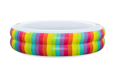 Bestway Rainbow Dreams Inflatable Family Pool, 2.06m X 2.06m X 51cm, Product Code: 54443