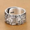 Xiangyun Men's Ring Wide and Large Size Imitation Index Finger Plate Finger Domineering Opening Adjustable Ring Jewelry