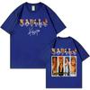 Singer Karol G Double Sided Graphic T Shirts High Streetr Fashion Trend Short Sleeve Tshirts Unisex Unisex Casual Cotton Tshirt