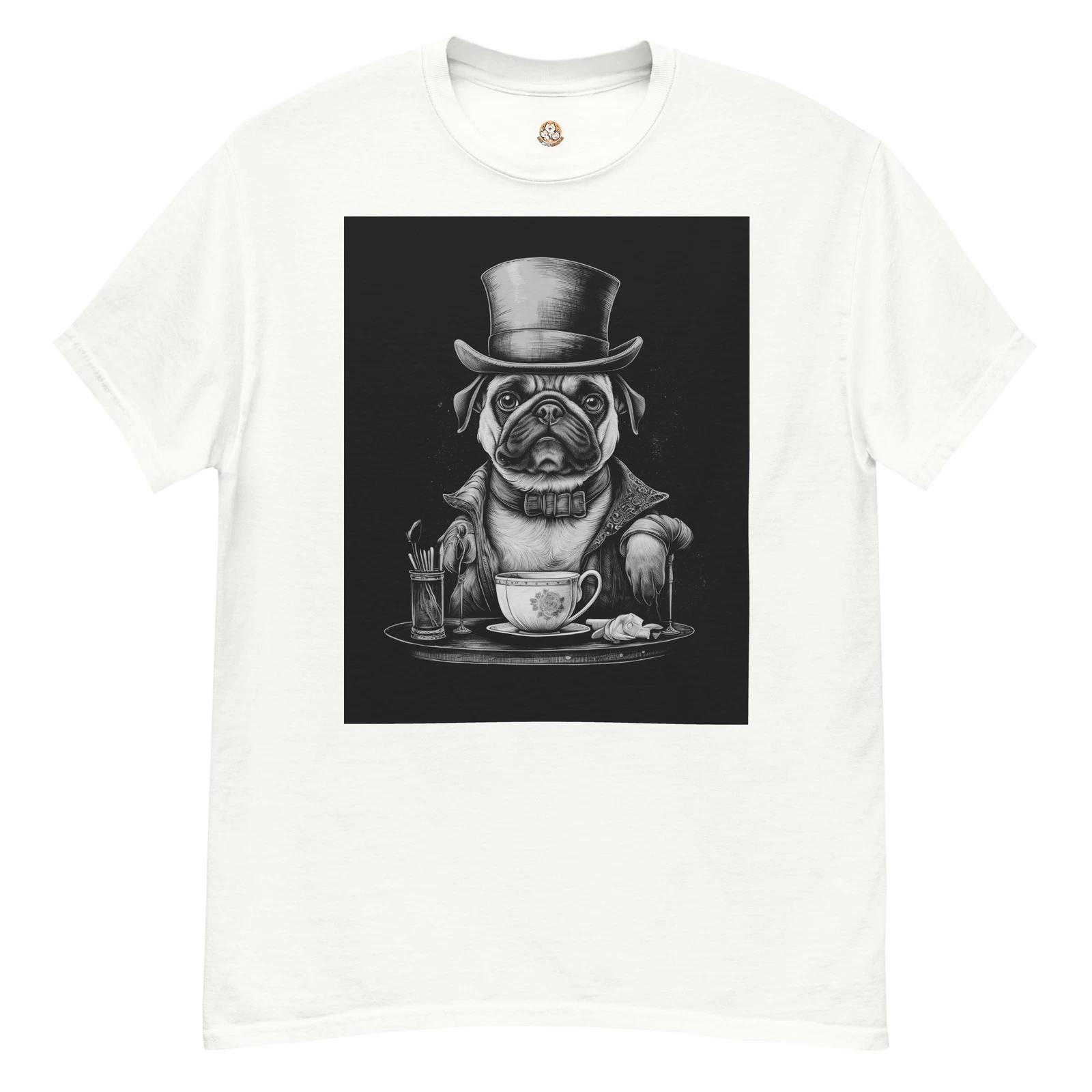 Live With Laughter Novelty Graphic T-Shirt - Tea Time (White) S