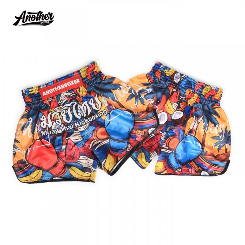 ANOTHERBOXER Kids Muay Thai Shorts MMA Boxing Training Breathable Martial Arts Fight Wear