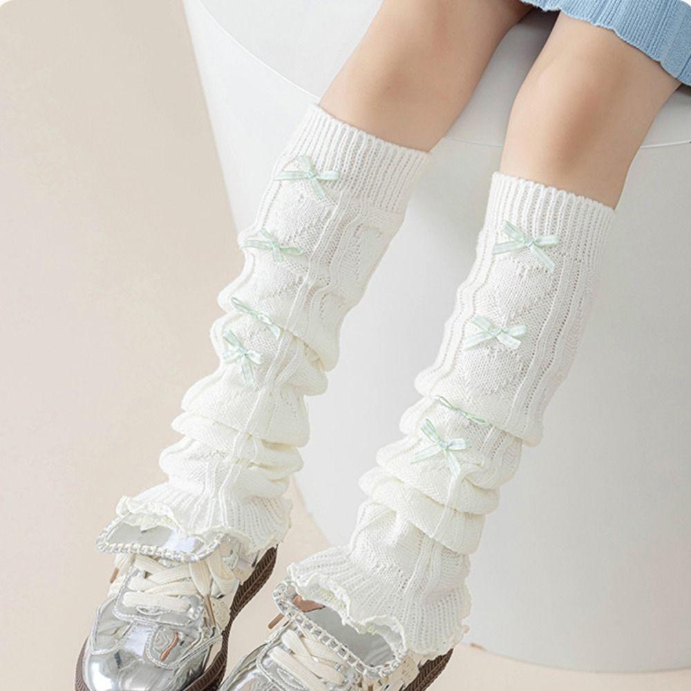 Winter Warm Calf Sleeves Cotton Leg Cover Fashion Knitted Boot Stockings