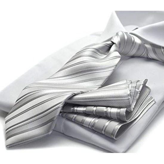 Michiko London Luxury Formal Tie Pocket Chief 2-Piece Set CPN-179