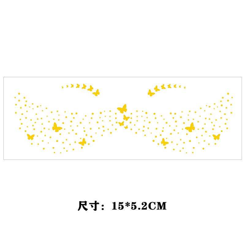 

Butterfly Star Bronzing Face Makeup Sticker Party Tattoo Sticker Tattoo Qixi Festival 15*5.2CM